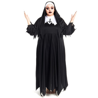 Fato de Freira Zombie Plus para mulher