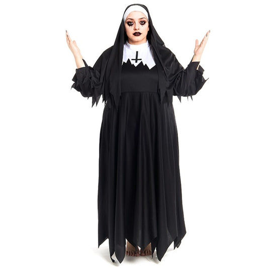 Fato de Freira Zombie Plus para mulher
