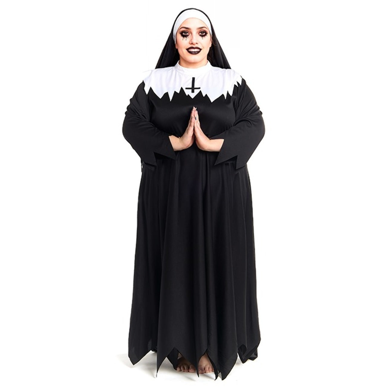 Fato de Freira Zombie Plus para mulher