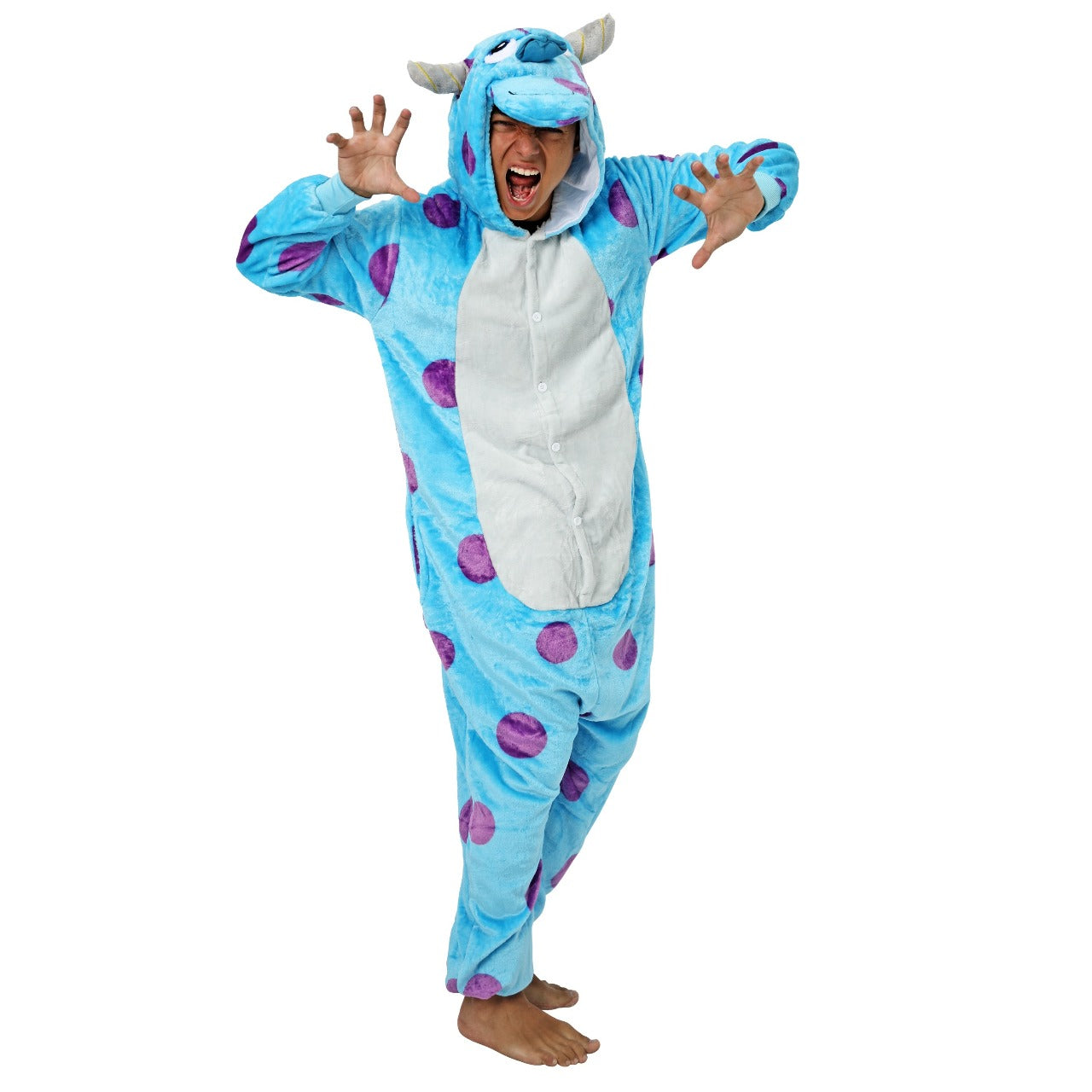 Fato de Monsters, Inc. Sullivan Eco para adulto