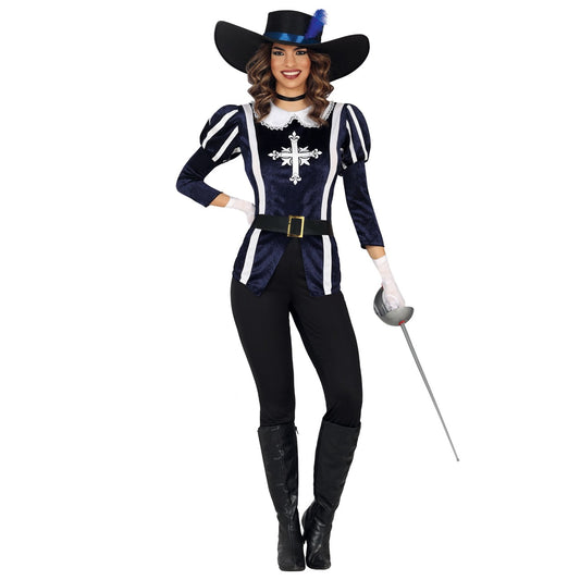 Fato de Mosqueteiro D'Artagnan para mulher