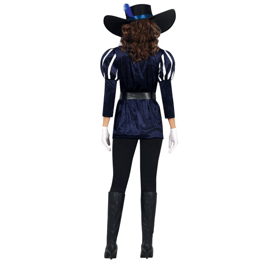 Fato de Mosqueteiro D'Artagnan para mulher