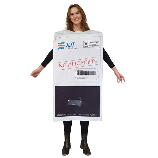 Fato de Multa de Trânsito para adulto