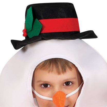 Fato de Boneco de neve Branco infantil