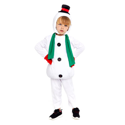 Fato de Boneco de Neve Clássico infantil