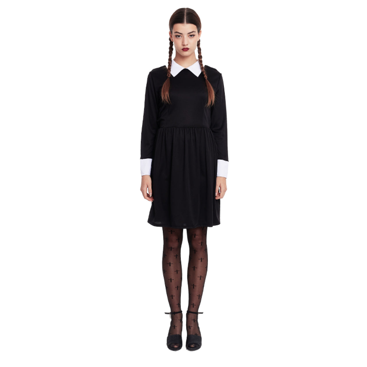 Fato de Menina Sinistra Preto para mulher