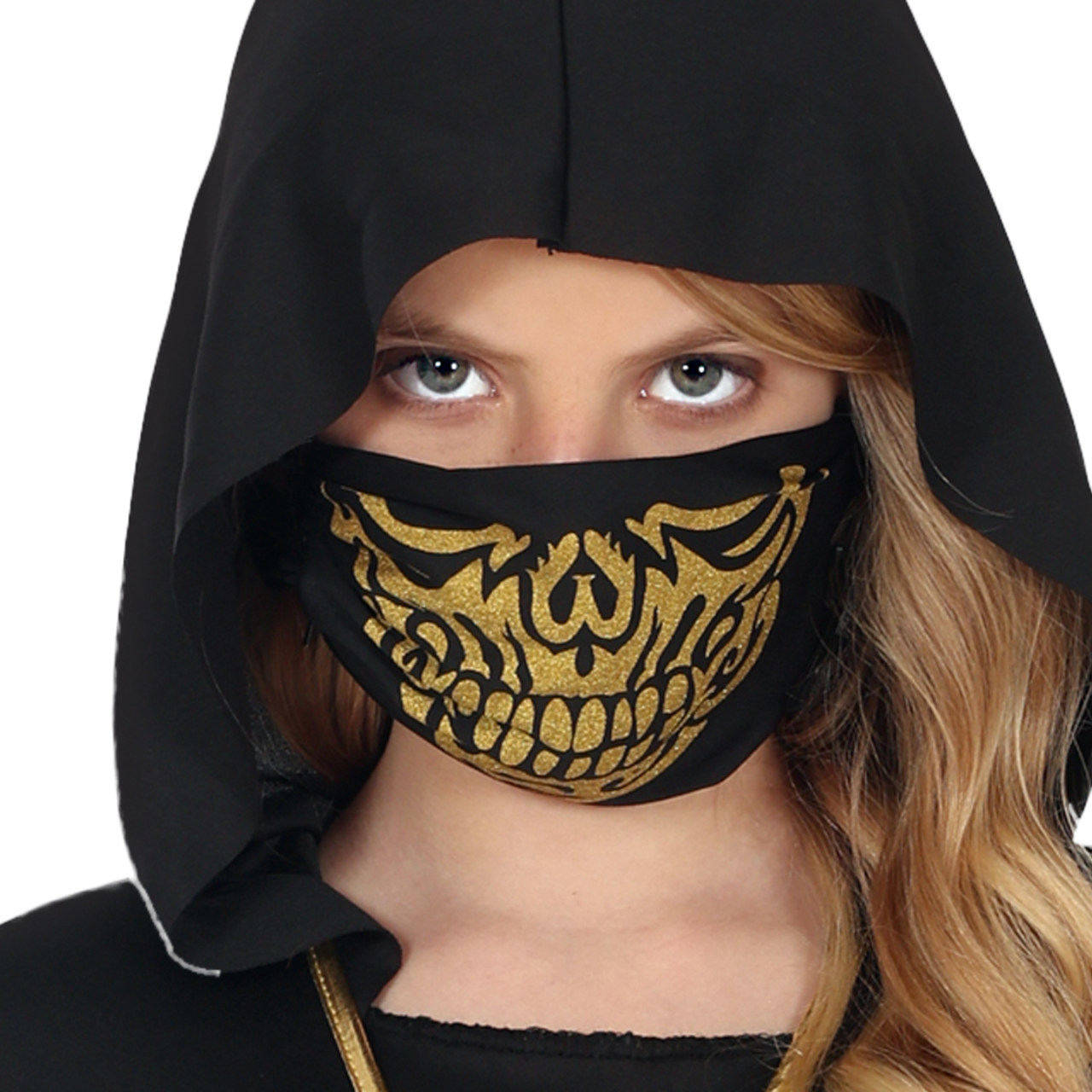 Fato de Ninja Dragão Negro para menina
