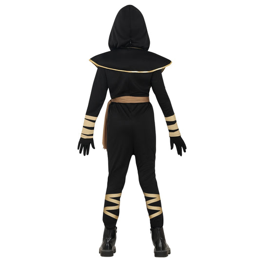 Fato de Ninja Dragão Negro para menina