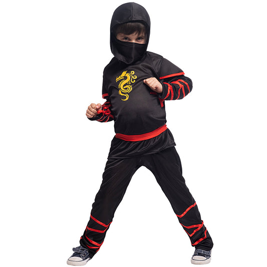 Fato Ninja preto para menino