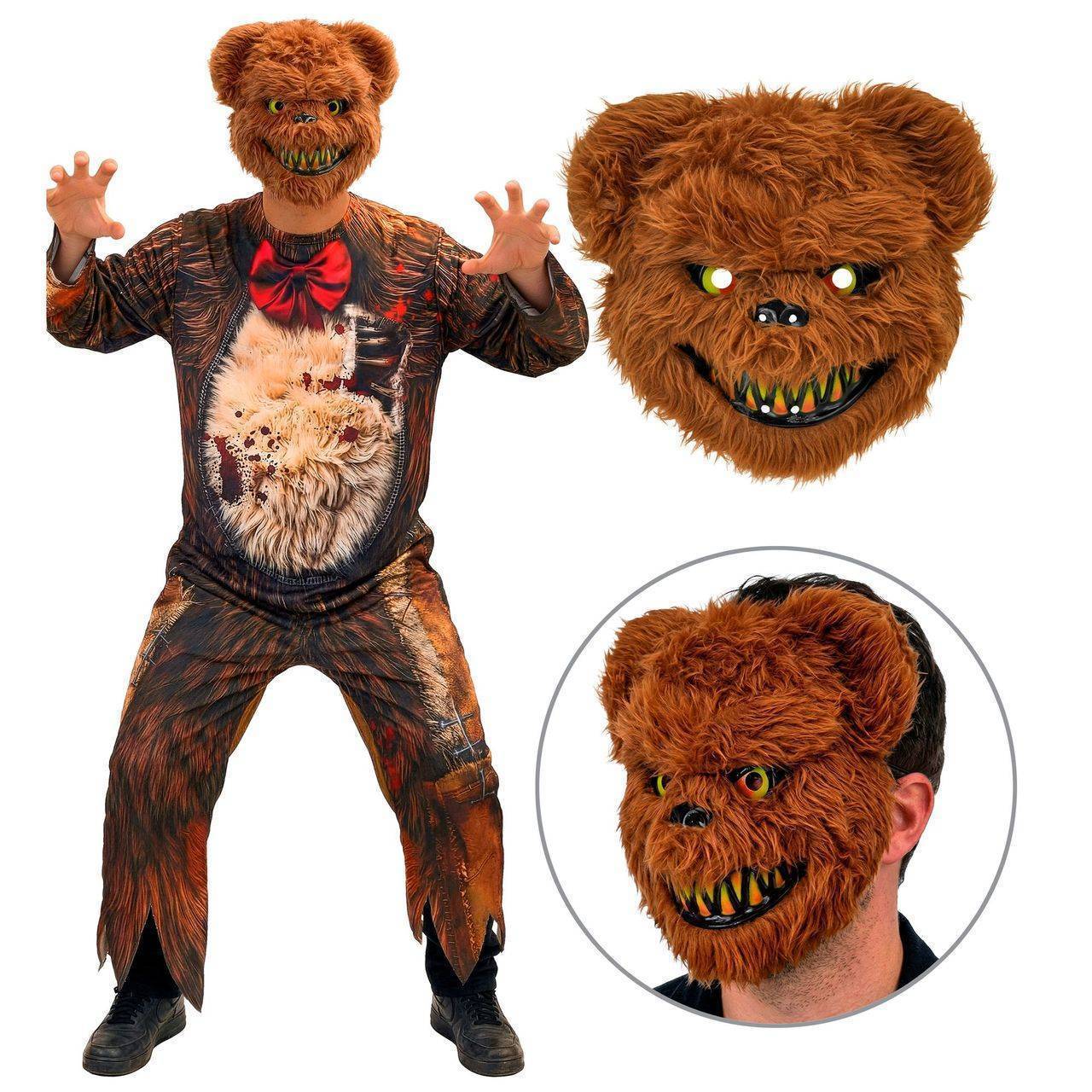 Fato de Urso Assassino Zombie para adulto