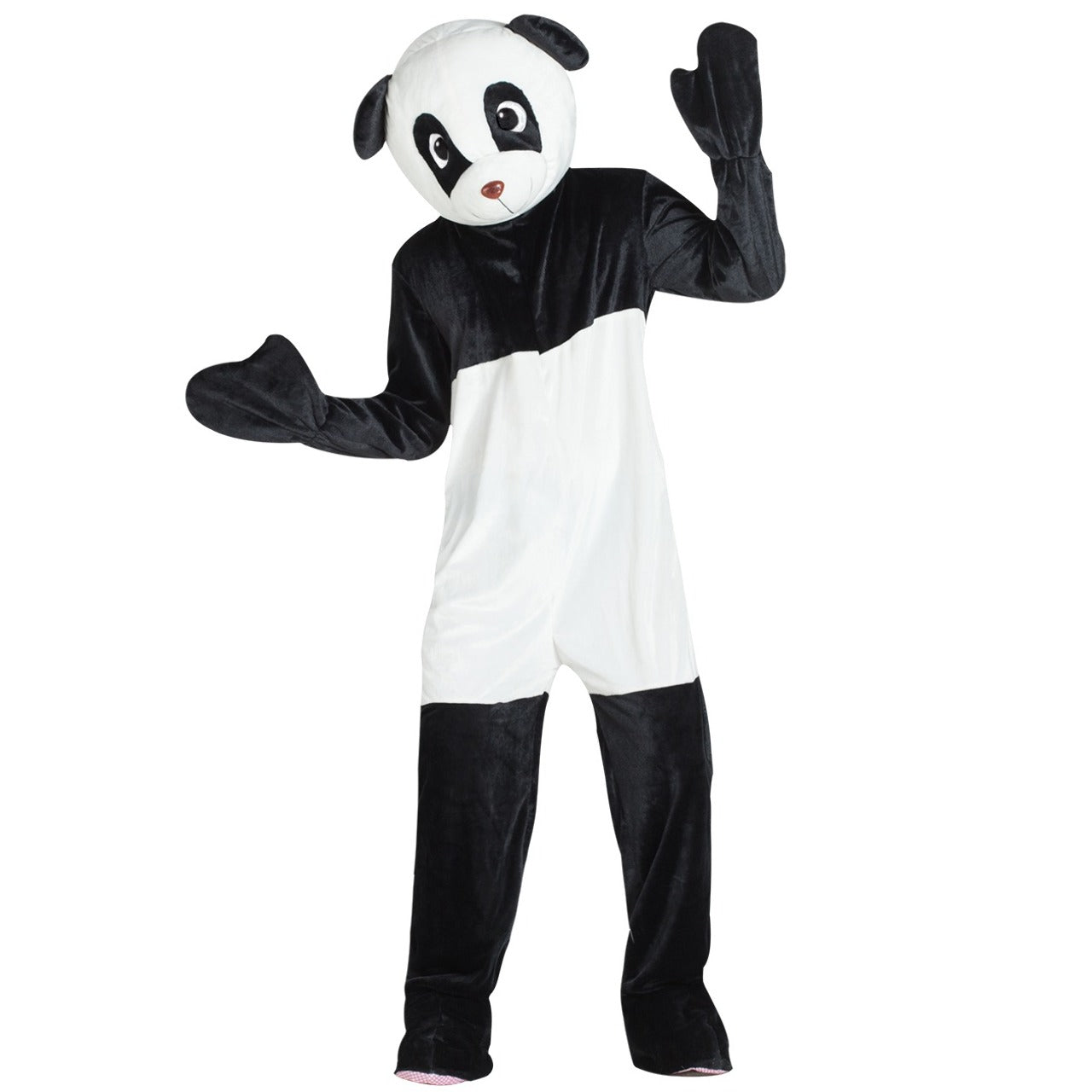 Fantasia de mascote urso panda para adulto