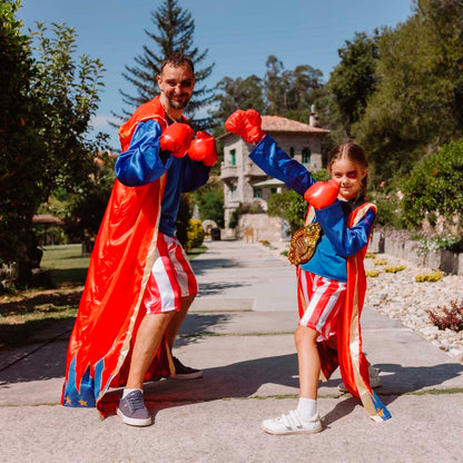 Disfraz padre e hijo boxeador