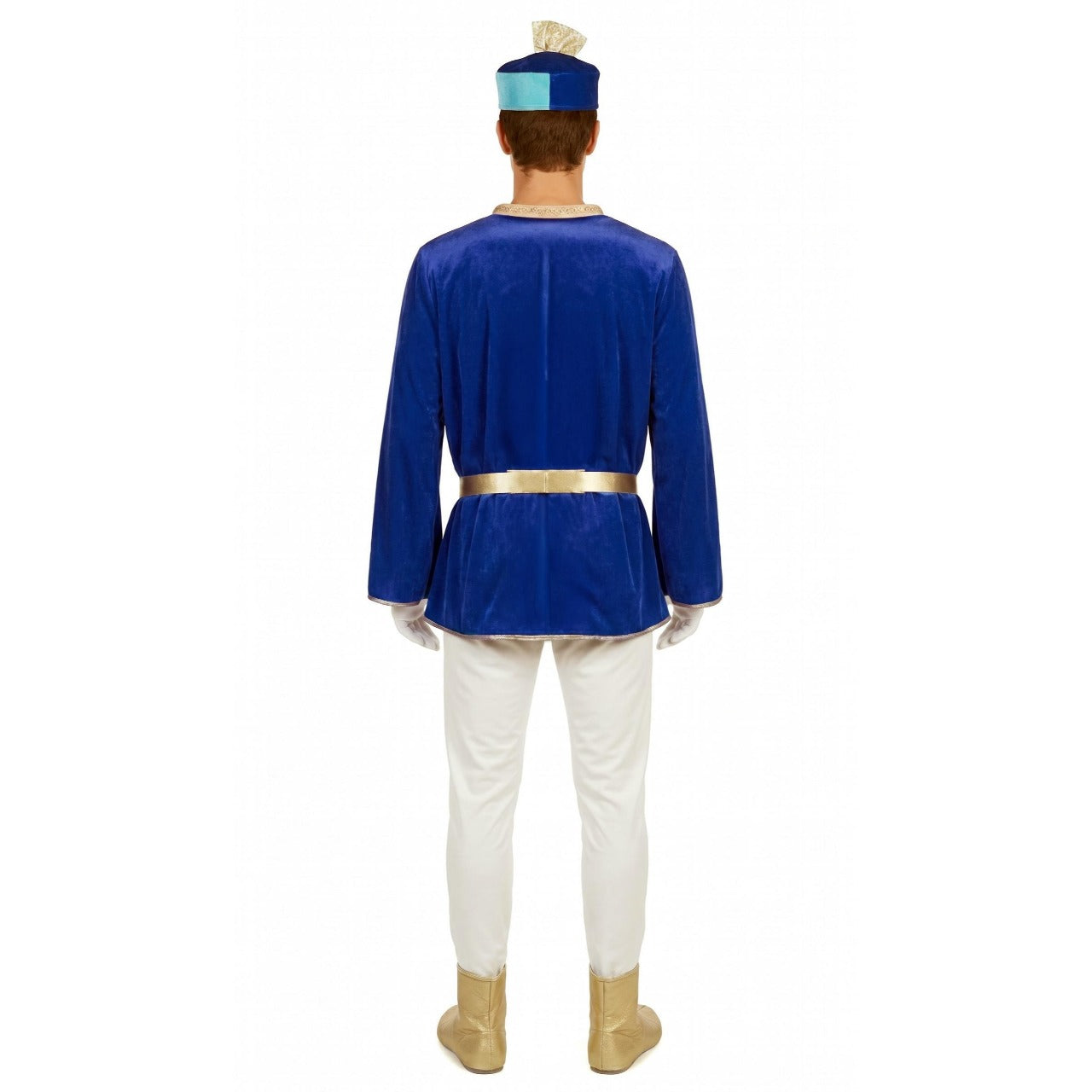 Fato de Pajem Real Azul Deluxe para adulto