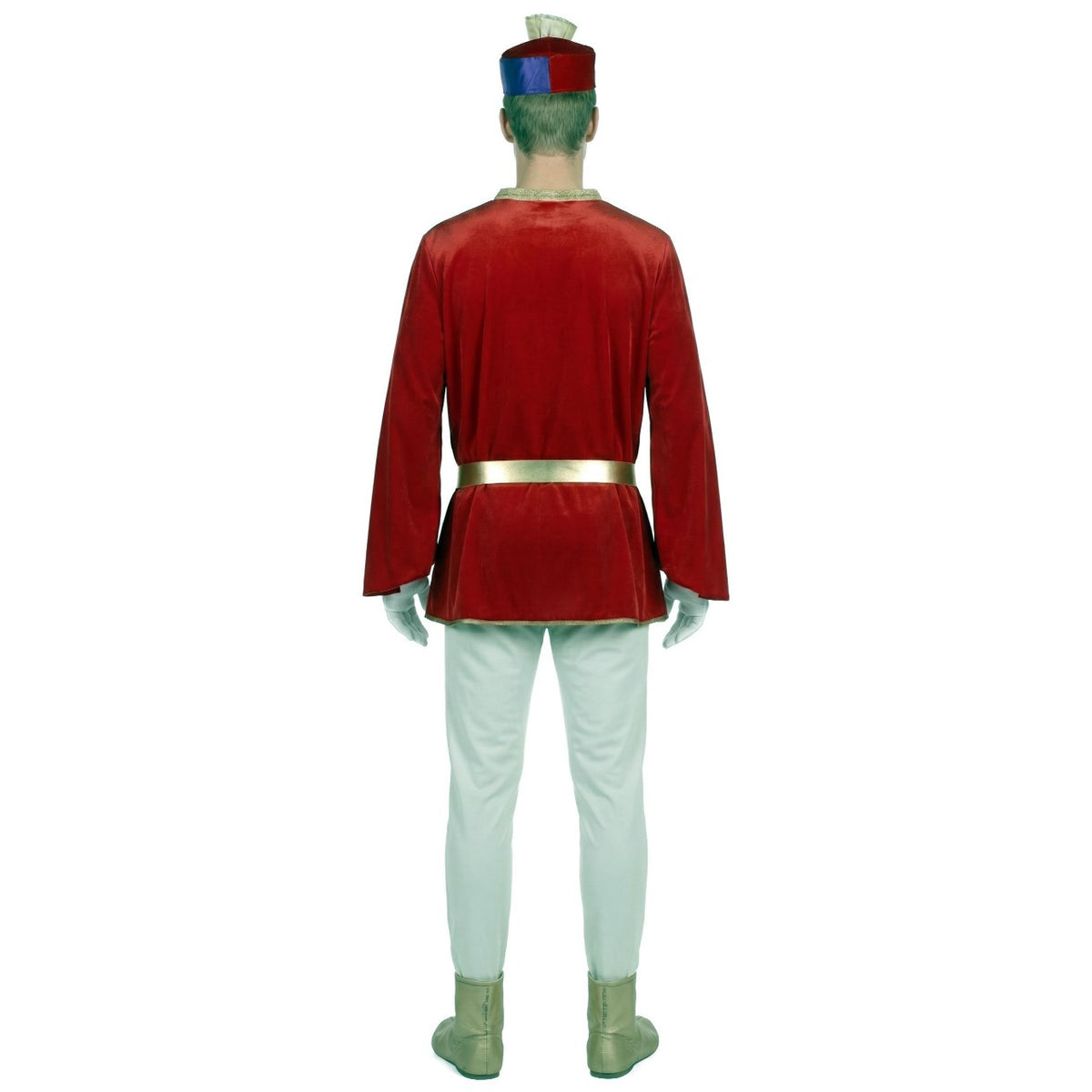 Fato de Pajem Real Vermelho Deluxe para adulto
