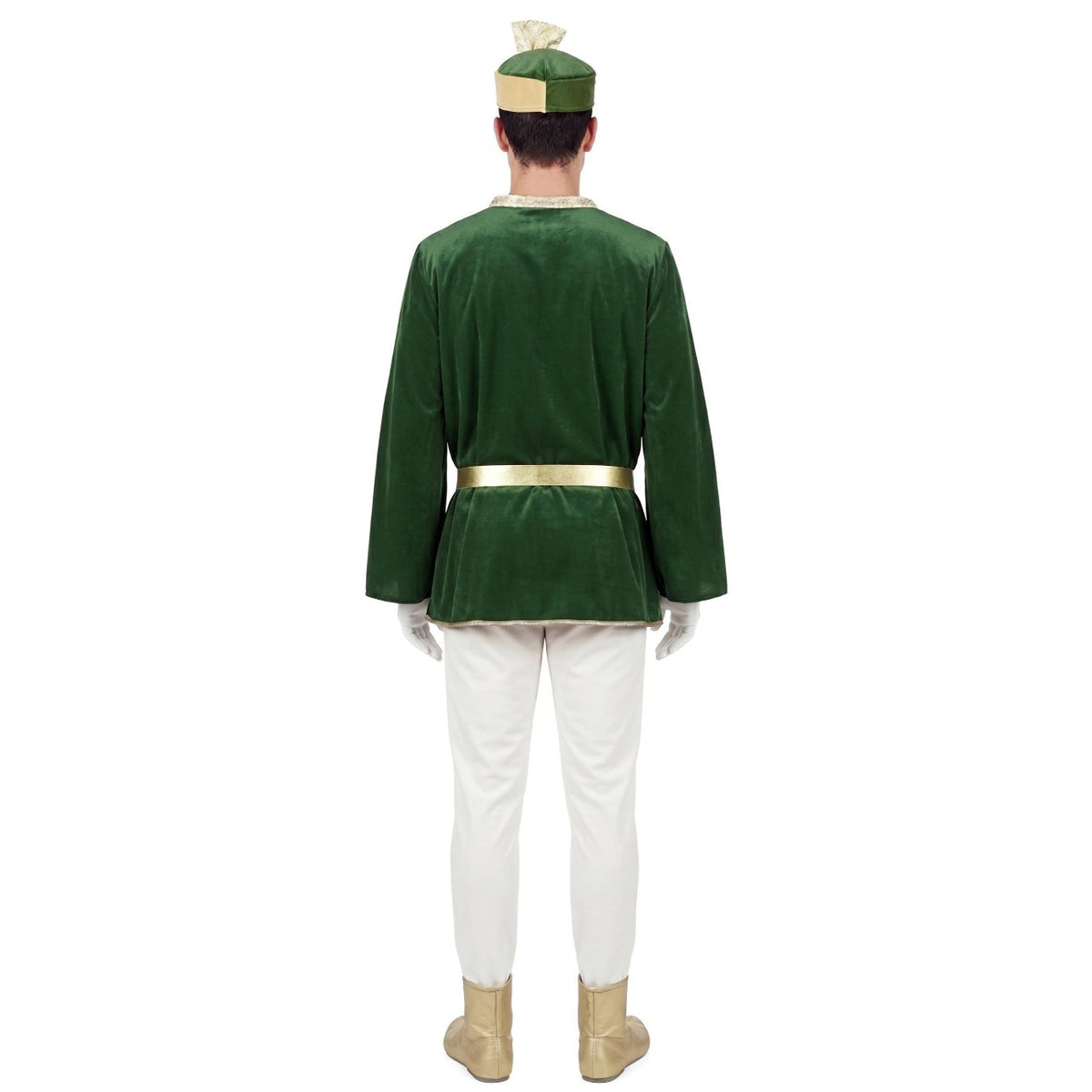 Fato de Pajem Real Verde Deluxe para adulto