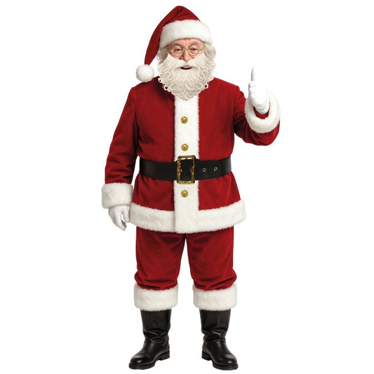Fato de Pai Natal Luxury para adulto