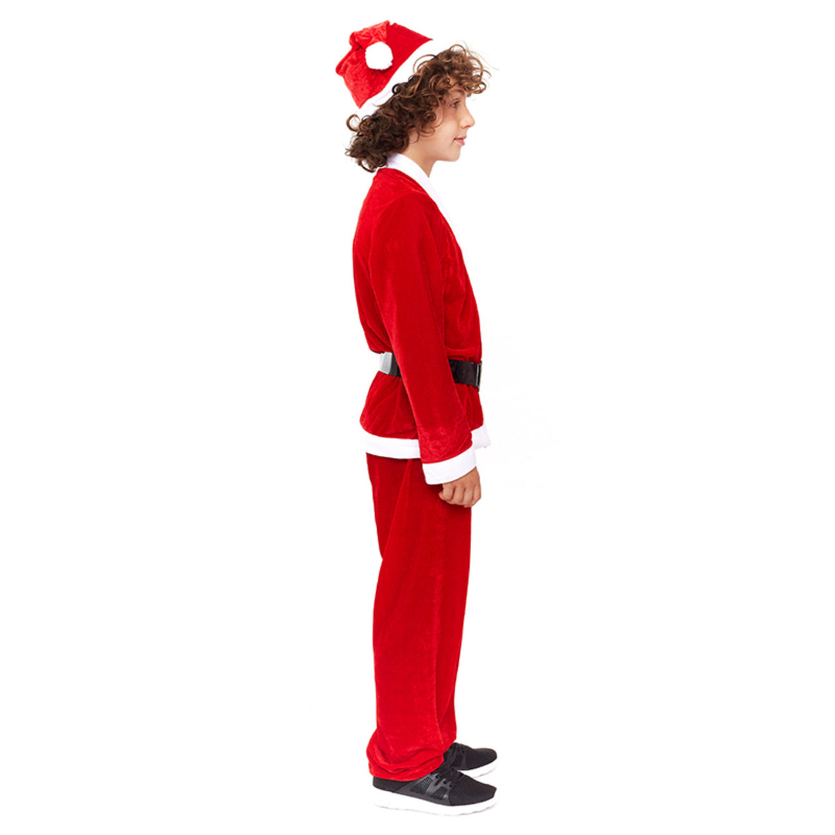 Fato de Pai Natal Vermelho Eco para menino