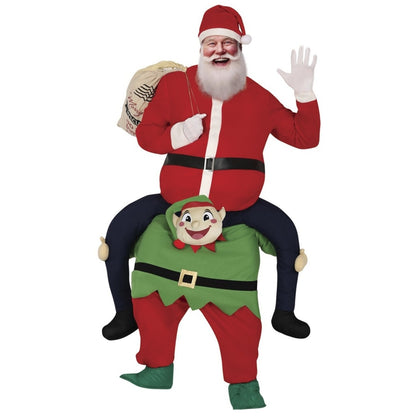 Fato de Pai Natal sobre Elfo para adulto
