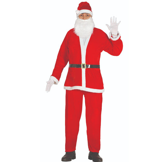 Fato de Pai Natal em veludo para adulto