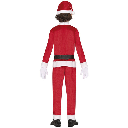 Fato de Pai Natal em veludo para menino