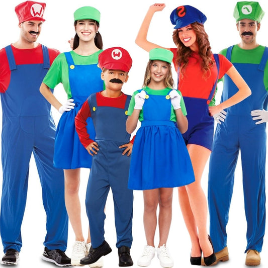 Fatos de grupo de Mario e Luigi Bros