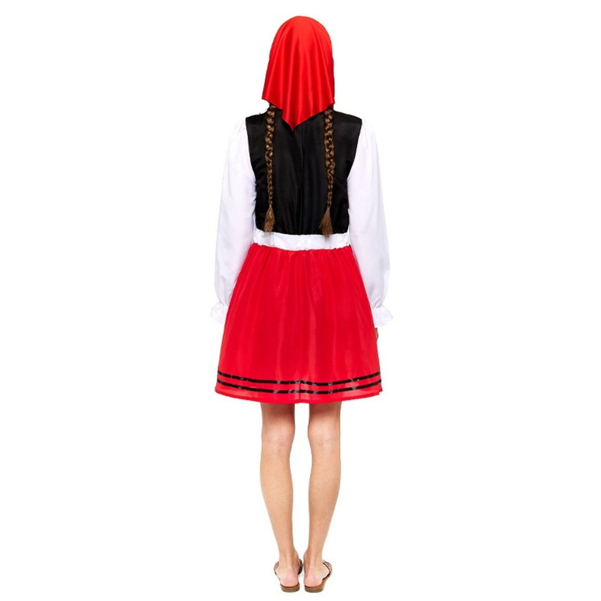 Fato de Pastora Galega Vermelho para mulher