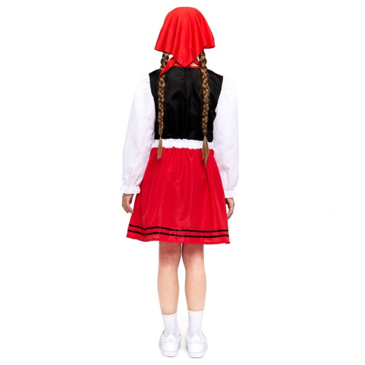 Fato de Pastora Galega Vermelho para menina