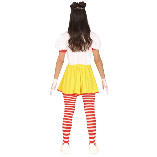 Fato de Palhaça Burger para adolescente-2