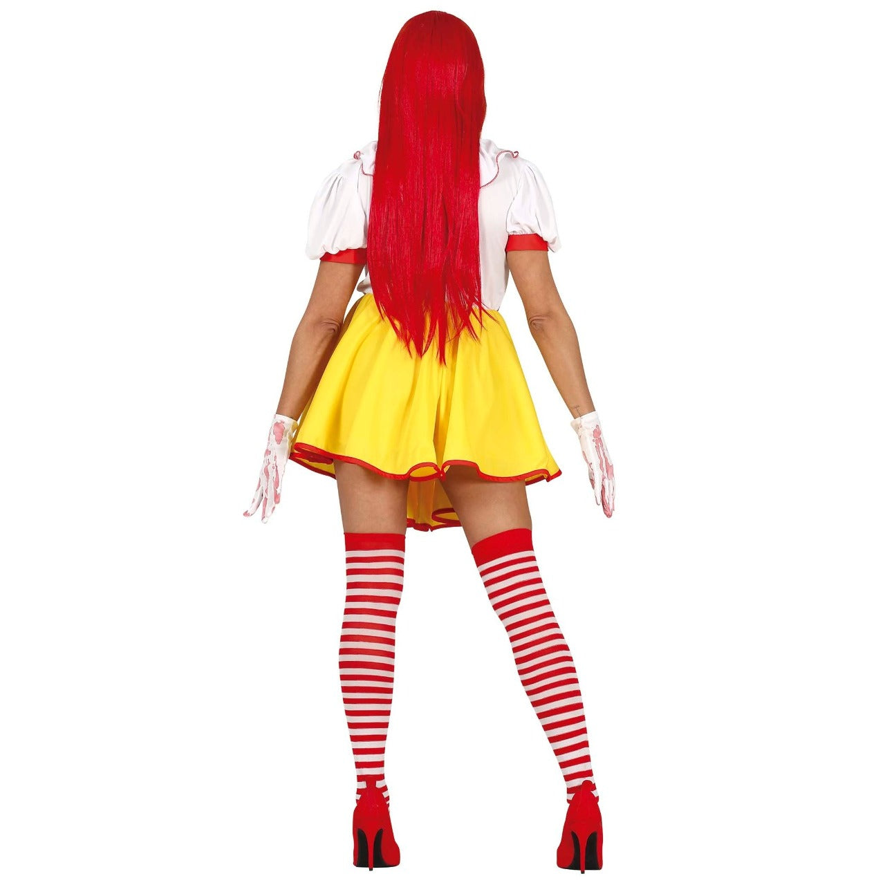 Fato de Palhaça Burger para mulher-4
