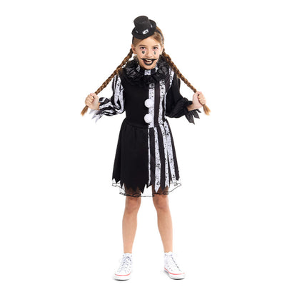 Fato de Palhaça Macabra para menina