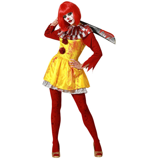 Fato de Palhaço McDonald Sinistro para mulher
