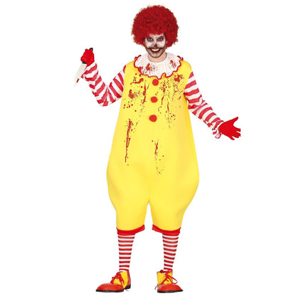 Fato de Palhaço Burger Killer para adulto