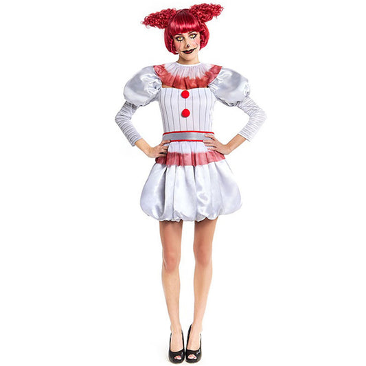 Fato de Palhaço IT Macabro para mulher 