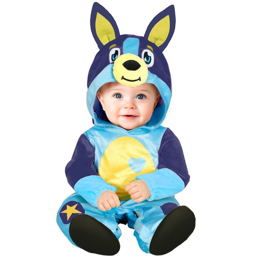 Fato de Cão Azul Bluey para bebé
