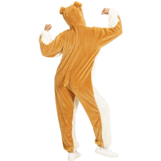Fato de Cachorro Bulldog Peluche para adulto