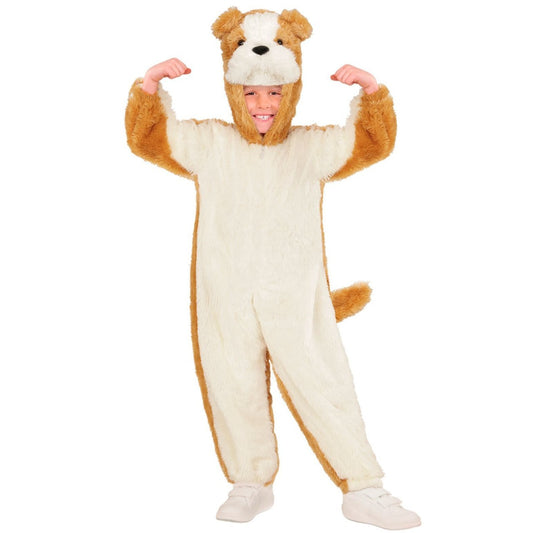 Fato de Bulldog de Peluche para criança