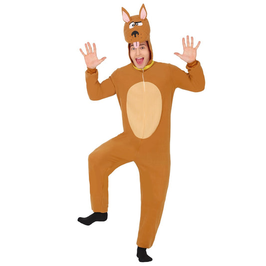 Fato de Cão Castanho Scooby para adulto