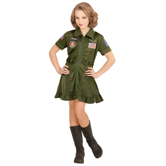 Fato de Piloto de Combate para menina