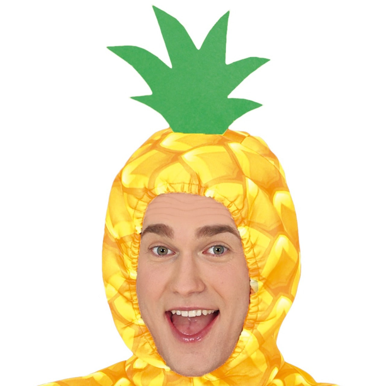 Fato de Ananás Amarelo para adulto