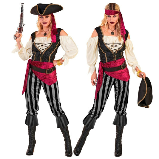 Fato de Pirata Faixa para mulher