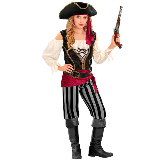 Fato de Pirata Faixa para menina