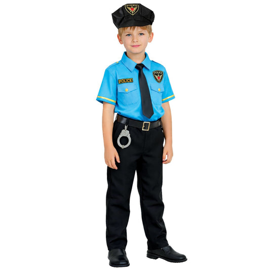 Fato de Polícia Oficial Azul para criança