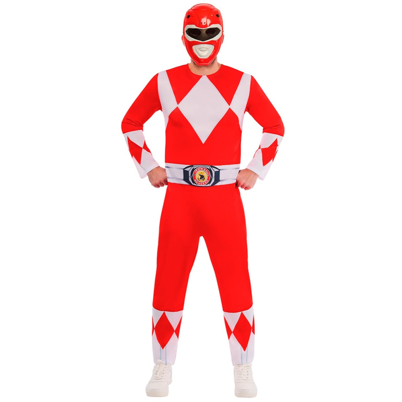 Fato de Power Ranger™ Vermelho para Carnaval | Costumalia