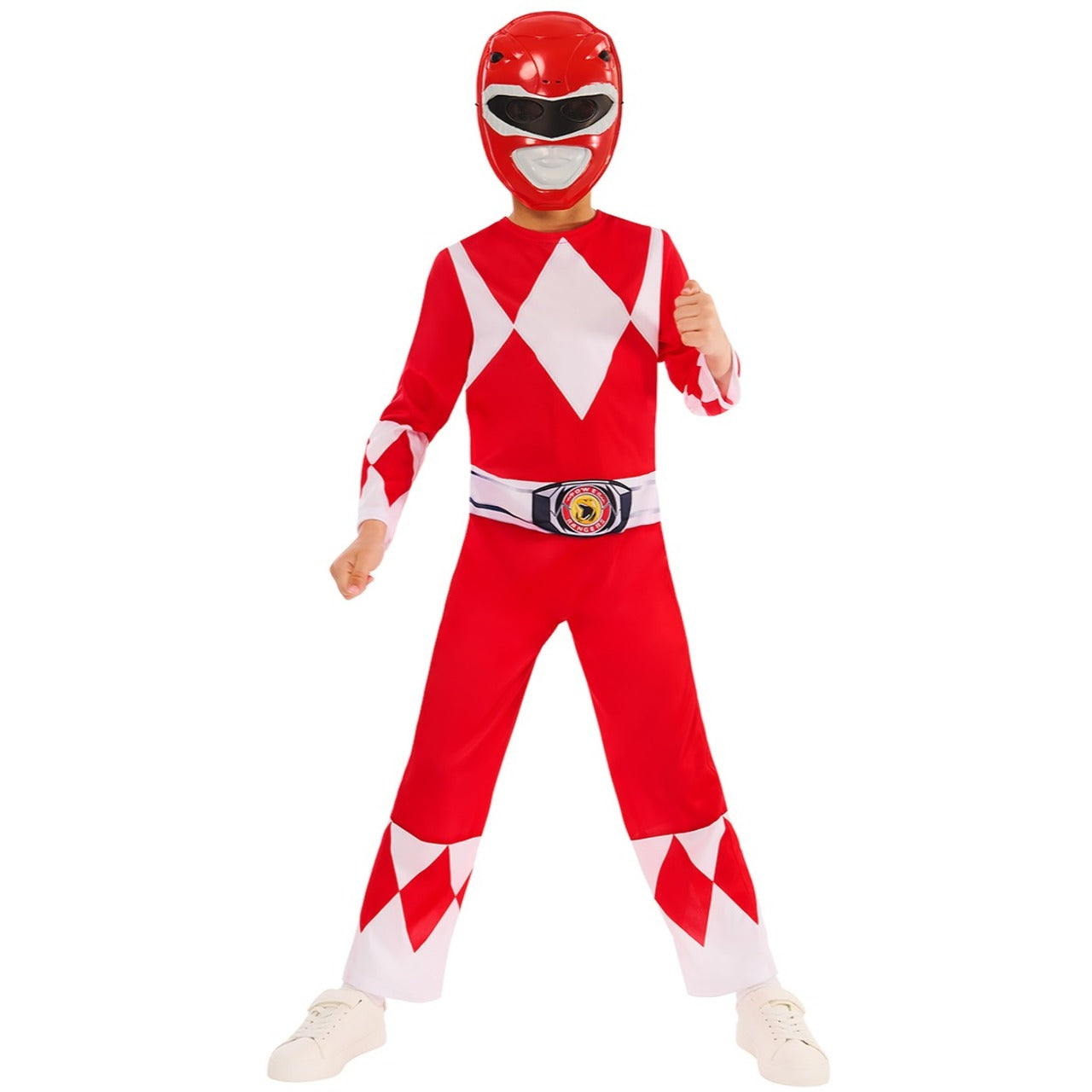 Fato de Power Ranger™ vermelho infantil para menino