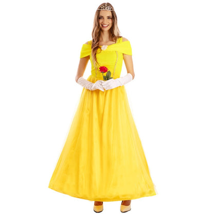 Fato de Princesa Amarela para mulher