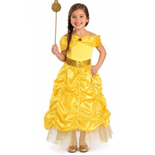 Fato de Princesa Dourada para menina
