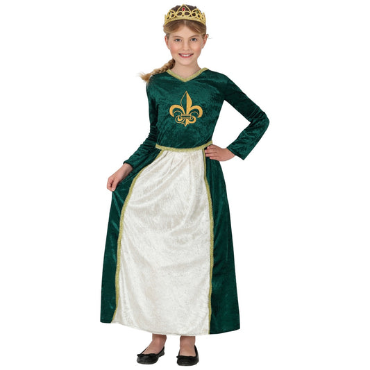 Fato de Princesa Medieval Fiona para menina