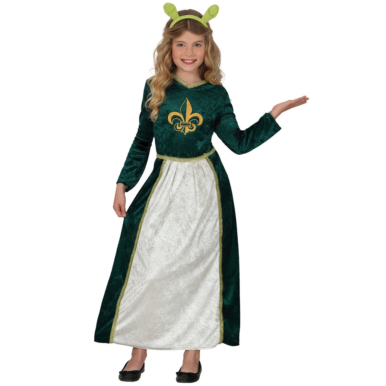 Fato de Princesa Medieval Fiona para menina