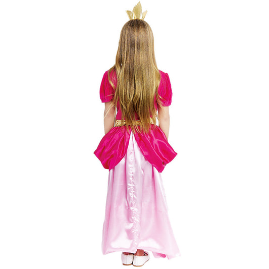 Fato de Princesa Peach rosa para menina