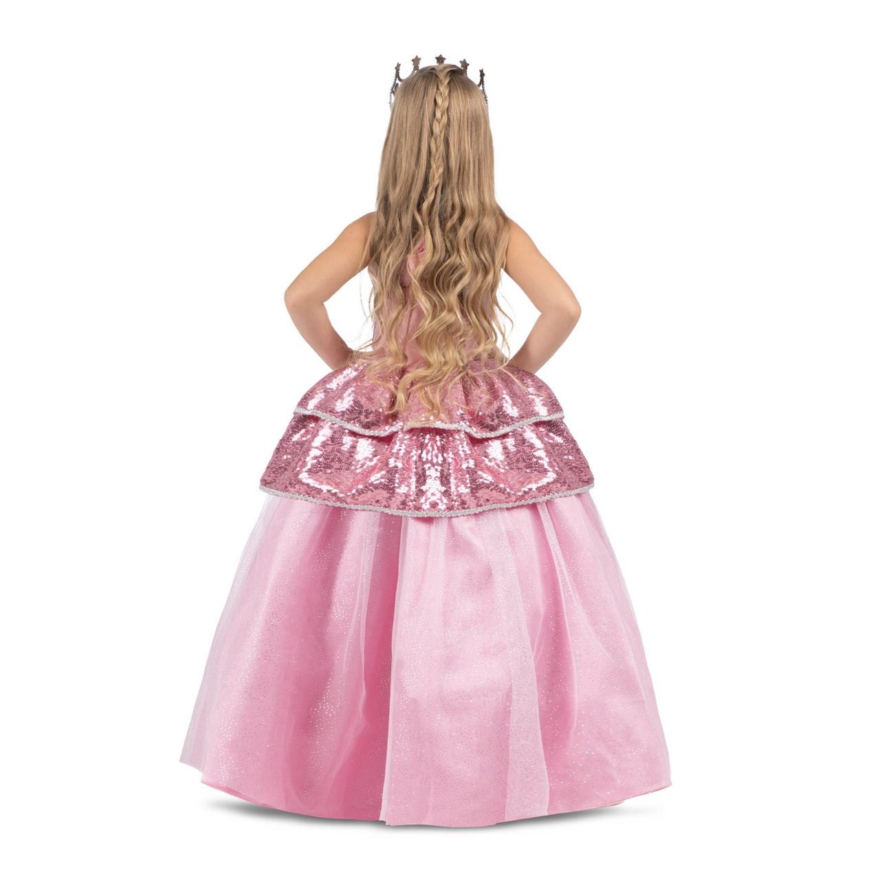 Fato de Princesa Rosa Deluxe para menina